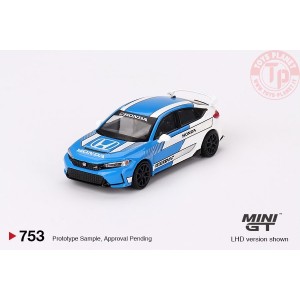 HONDA CIVIC TYPE R BLUE N3 PACE CAR 2023 1:64 MGT00753-L Mini Gt