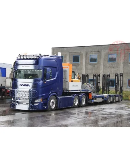 SCANIA R HIGHLINE CR20H SEMI LOWOADER - 3 AXLE WITH RAMPS LASTING & TRANSPORT ALTA WSI 01-4079 WSI MODELS SCANIA R HIGHLINE CR20H SEMI LOWOADER - 3 AXLE WITH RAMPS LASTING & TRANSPORT ALTA WSI 01-4079 WSI MODELS