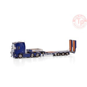SCANIA R HIGHLINE CR20H SEMI LOWOADER - 3 AXLE WITH RAMPS LASTING & TRANSPORT ALTA WSI 01-4079 WSI MODELS