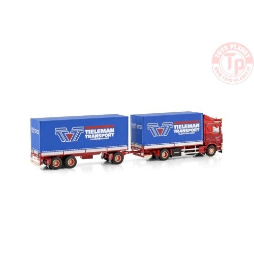 SCANIA 4 SERIE LOW LINE 4X2 RIGED TRUCK BOX COMBI - 5 AXLE TIELEMAN WSI 01-4098 WSI MODELS