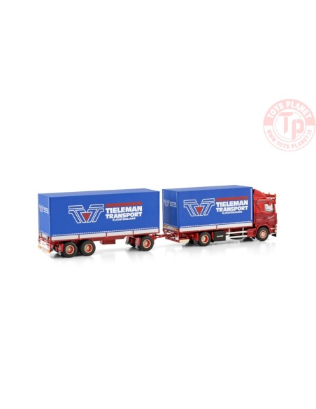 SCANIA 4 SERIE LOW LINE 4X2 RIGED TRUCK BOX COMBI - 5 AXLE TIELEMAN WSI 01-4098 WSI MODELS