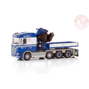 SCANIA R NORMAL CR20N 8X2 TAG AXLE FASSI 1100 + BALLAST BOX AC MEJERIMASKINER WSI 01-4161 WSI MODELS