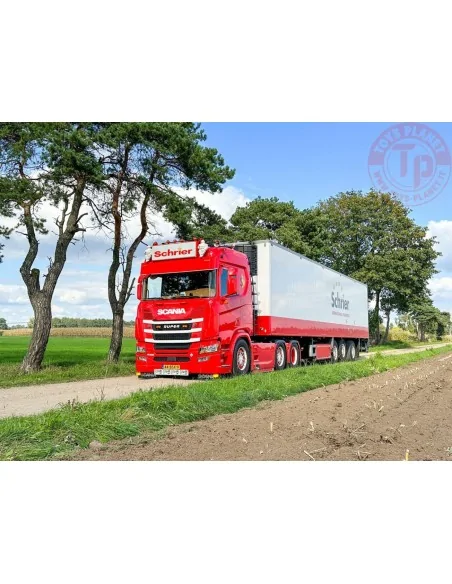 SCANIA R NORMAL CR20N 6X2 TWIN STEER REEFER TRAILER - 3 AXLE SCHRIER INTERNATIONAAL TRANSPORT WSI 01-4114 WSI MODELS