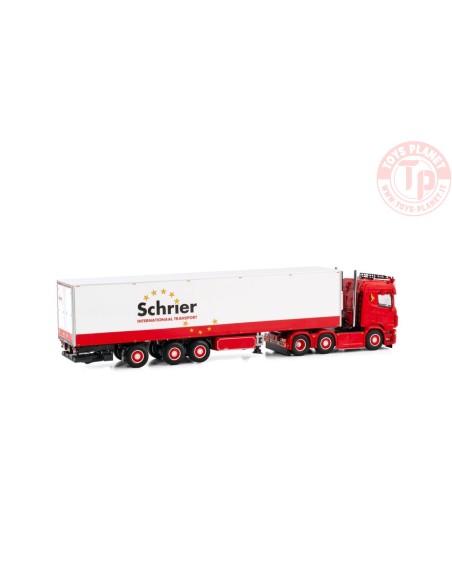 SCANIA R NORMAL CR20N 6X2 TWIN STEER REEFER TRAILER - 3 AXLE SCHRIER INTERNATIONAAL TRANSPORT WSI 01-4114 WSI MODELS