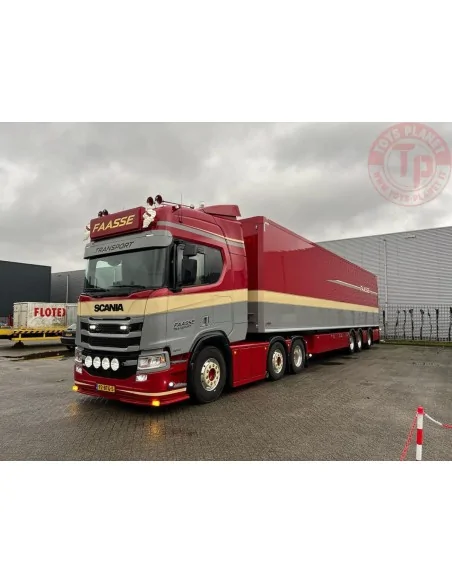 SCANIA R HIGHLINE CR20H 6X2 TWIN STEER BOX TRAILER - 3 AXLE FAASSE TRANSPORT WSI 01-4246 WSI MODELS SCANIA R HIGHLINE CR20H 6X2 TWIN STEER BOX TRAILER - 3 AXLE FAASSE TRANSPORT WSI 01-4246 WSI MODELS