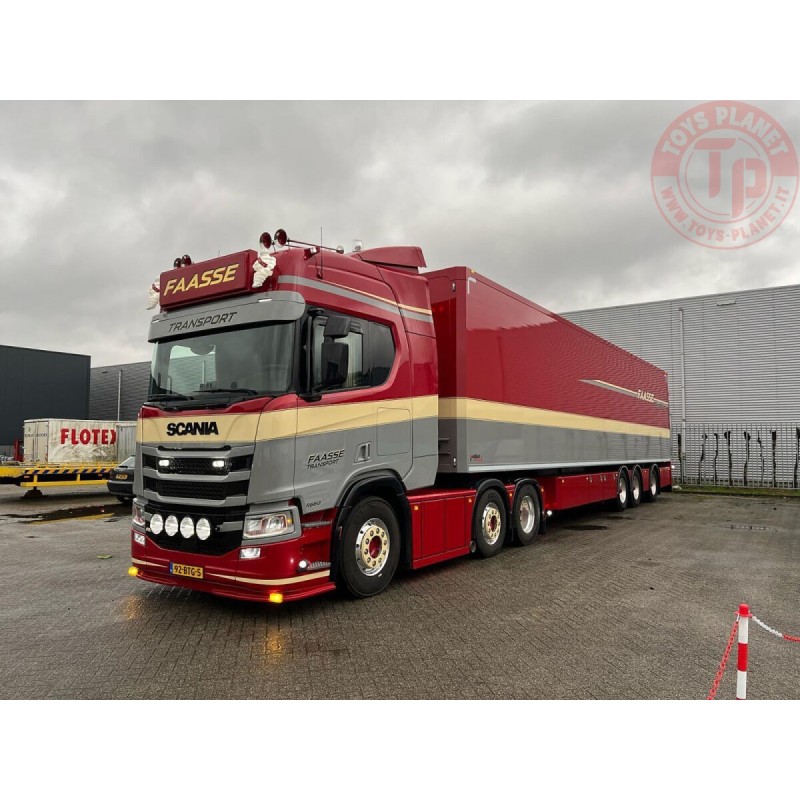 Camion WSI Scania R Highline CR20H 6x2 Fasse Transport - Echelle 1/50 - Neuf