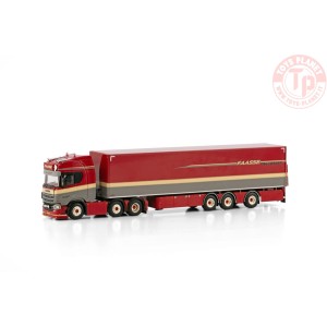 SCANIA R HIGHLINE CR20H 6X2 TWIN STEER BOX TRAILER - 3 AXLE FAASSE TRANSPORT WSI 01-4246 WSI MODELS
