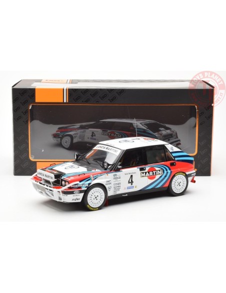 Lancia Delta Integrale 16v Martini No.4 Safari Rally 1990 Fiorio/Pirollo 1:18 IXO RMC139B IXO MODELS