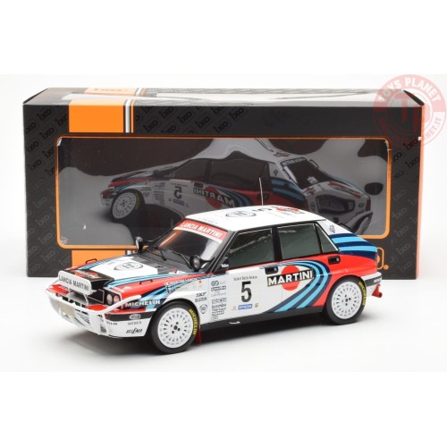 Lancia Delta Integrale 16v Martini No.5 Safari Rally 1990 Kankkunen/Piironen 1:18 IXO RMC139C IXO MODELS