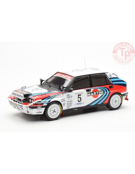 Lancia Delta Integrale 16v Martini No.5 Safari Rally 1990 Kankkunen/Piironen 1:18 IXO RMC139C IXO MODELS