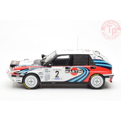 Lancia Delta Integrale 16v Martini No.2 Safari Rally 1990 Biasion/Siviero 1:18 IXO RMC139A IXO MODELS