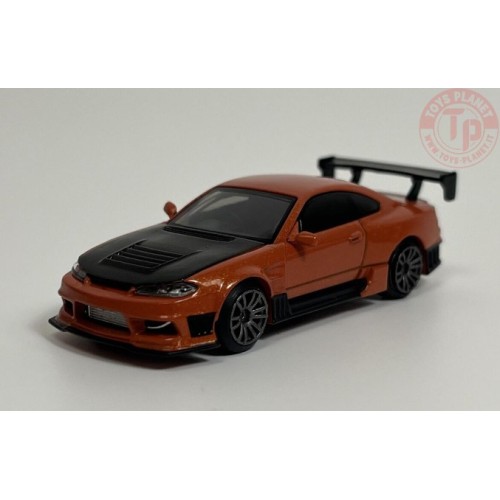 NISSAN SILVIA S15 D-MAX-METALLIC ORANGE 1/64 MGT00581-R MINI GT