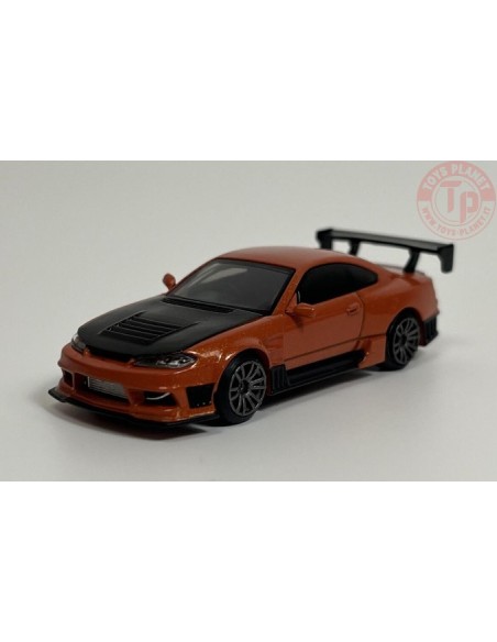 NISSAN SILVIA S15 D-MAX-METALLIC ORANGE 1/64 MGT00581-R MINI GT NISSAN SILVIA S15 D-MAX-METALLIC ORANGE 1/64 MGT00581-R MINI GT