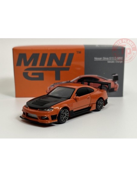 NISSAN SILVIA S15 D-MAX-METALLIC ORANGE 1/64 MGT00581-R MINI GT