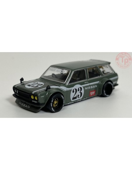 DATSUN KAIDO 510 WAGON-CARBON FIBER V3-GREEN 1/64 KHMG076 Mini Gt DATSUN KAIDO 510 WAGON-CARBON FIBER V3-GREEN 1/64 KHMG076 Mini Gt