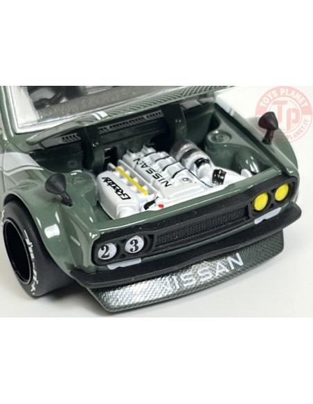 DATSUN KAIDO 510 WAGON-CARBON FIBER V3-GREEN 1/64 KHMG076 Mini Gt DATSUN KAIDO 510 WAGON-CARBON FIBER V3-GREEN 1/64 KHMG076 Mini Gt
