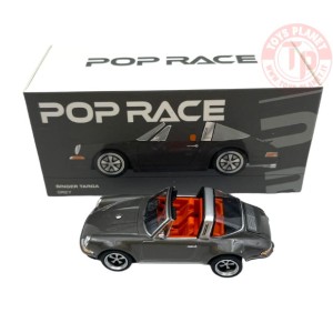 PORSCHE SINGER TARGA-GREY METAL 1/64 PR64-SGTA-GY01 POP RACE