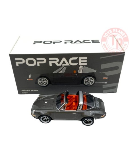 PORSCHE SINGER TARGA-GREY METAL 1/64 PR64-SGTA-GY01 POP RACE