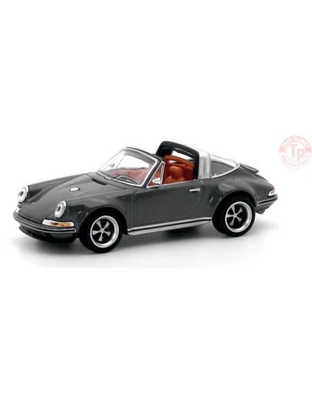 PORSCHE SINGER TARGA-GREY METAL 1/64 PR64-SGTA-GY01 POP RACE