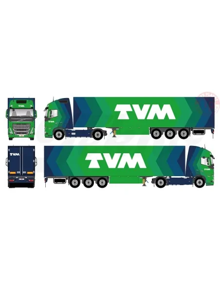 Volvo FH05 Globetrotter XL 4x2 met gesloten oplegger TVM TEKNO 85220 TEKNO Volvo FH05 Globetrotter XL 4x2 met gesloten oplegger TVM TEKNO 85220 TEKNO