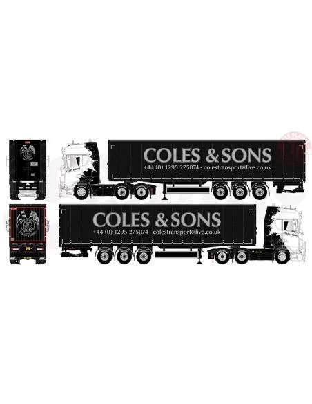 Scania Next Gen S-serie Highline met 3-assige schuifzeilen oplegger Coles - Bruce Lee TEKNO 84971 TEKNO Scania Next Gen S-serie Highline met 3-assige schuifzeilen oplegger Coles - Bruce Lee TEKNO 84971 TEKNO
