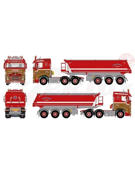 Volvo FH05 6x2 laag dak met 3-assige kipper Ronny Ceusters TEKNO 83727 TEKNO Volvo FH05 6x2 laag dak met 3-assige kipper Ronny Ceusters TEKNO 83727 TEKNO