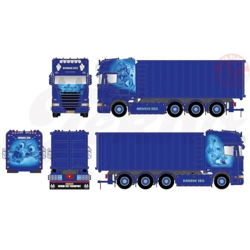 Scania R-Streamline Topline 8x2 met haakarm Eeg, Henrik - Ice Age TEKNO 83201 TEKNO