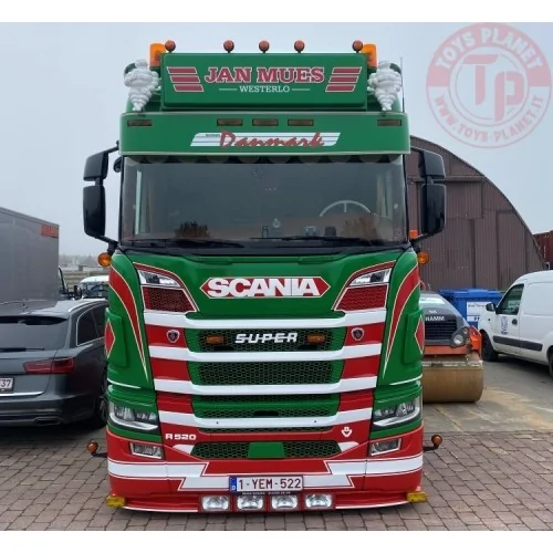 Scania NGR 6x2 met schuifzeilentrailer Jan Mues TEKNO 85273 TEKNO