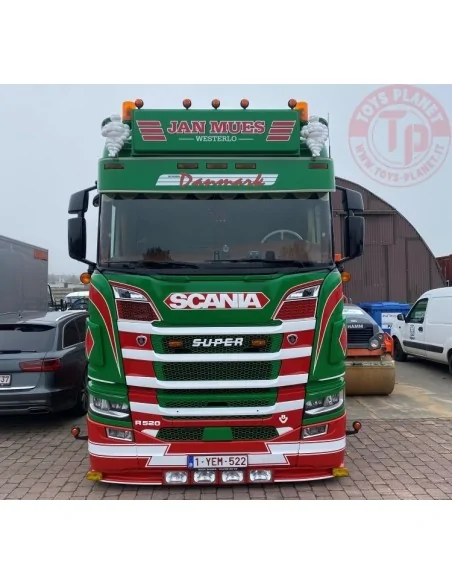 Scania NGR 6x2 met schuifzeilentrailer Jan Mues TEKNO 85273 TEKNO Scania NGR 6x2 met schuifzeilentrailer Jan Mues TEKNO 85273 TEKNO