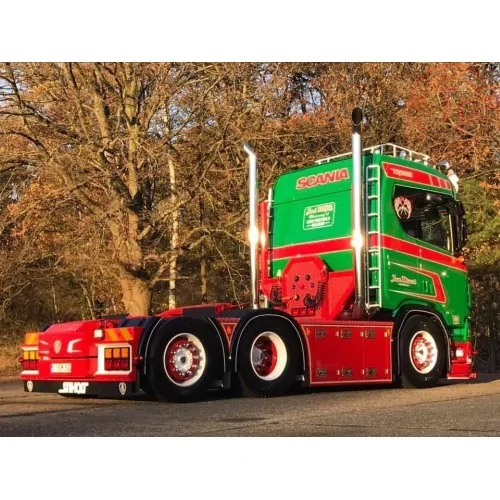 Scania NGR 6x2 met schuifzeilentrailer Jan Mues TEKNO 85273 TEKNO