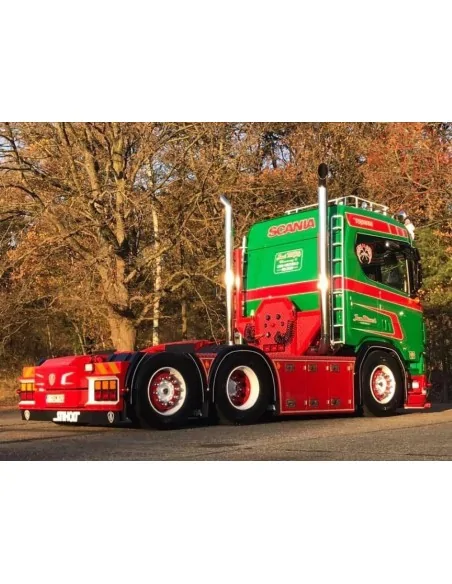 Scania NGR 6x2 met schuifzeilentrailer Jan Mues TEKNO 85273 TEKNO Scania NGR 6x2 met schuifzeilentrailer Jan Mues TEKNO 85273 TEKNO