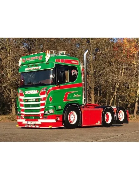 Scania NGR 6x2 met schuifzeilentrailer Jan Mues TEKNO 85273 TEKNO Scania NGR 6x2 met schuifzeilentrailer Jan Mues TEKNO 85273 TEKNO