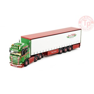 Scania NGR 6x2 met schuifzeilentrailer Jan Mues TEKNO 85273 TEKNO