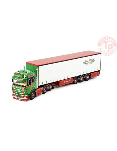 Scania NGR 6x2 met schuifzeilentrailer Jan Mues TEKNO 85273 TEKNO