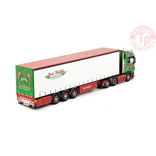 Scania NGR 6x2 met schuifzeilentrailer Jan Mues TEKNO 85273 TEKNO