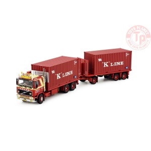 Volvo F12 container combi Van 't Kruis TEKNO 84752 TEKNO