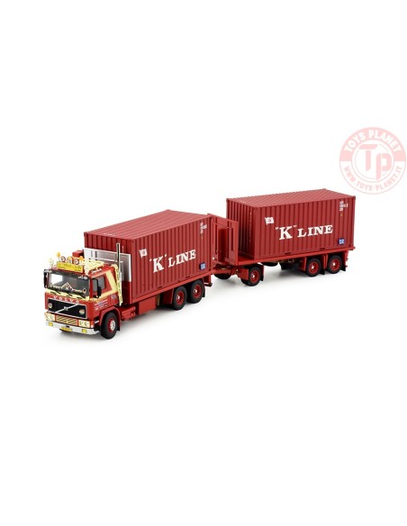 Volvo F12 container combi Van 't Kruis TEKNO 84752 TEKNO