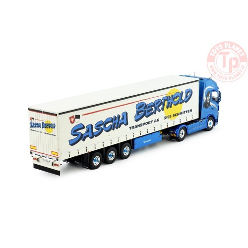 Volvo FH05 Globetrotter XL 4x2 met schuifzeilentrailer Sascha Berthold TEKNO 84591 TEKNO