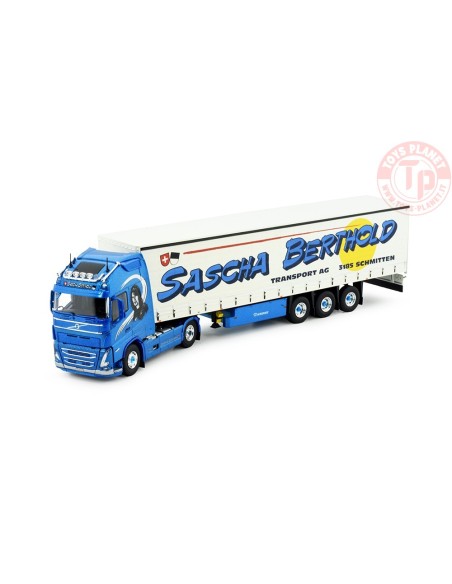 Volvo FH05 Globetrotter XL 4x2 met schuifzeilentrailer Sascha Berthold TEKNO 84591 TEKNO