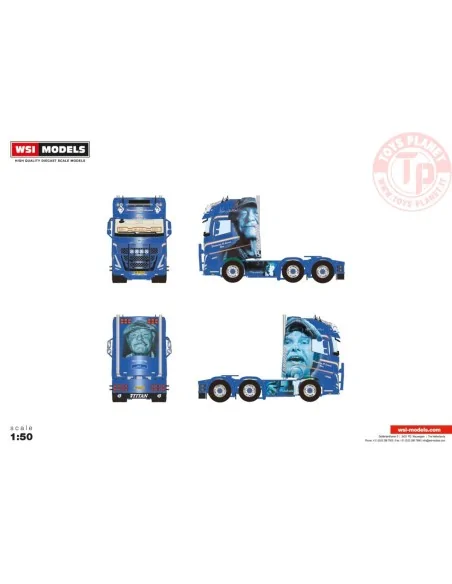 VOLVO FH5 GLOBETROTTER XL 6X2 TWIN STEER FLEMMING M. LARSEN WSI 01-3993 WSI MODELS