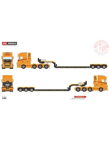 SCANIA S HIGHLINE CS20H 8X4 EURO LOWLOADER - 3 AXLE NV TRANS WSI 01-4127 WSI MODELS SCANIA S HIGHLINE CS20H 8X4 EURO LOWLOADER - 3 AXLE NV TRANS WSI 01-4127 WSI MODELS