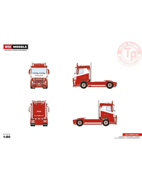 VOLVO FH4 SLEEPER CAB 4X2 TJC WSI 01-4194 INDUSTRIAL MODELS 1:50