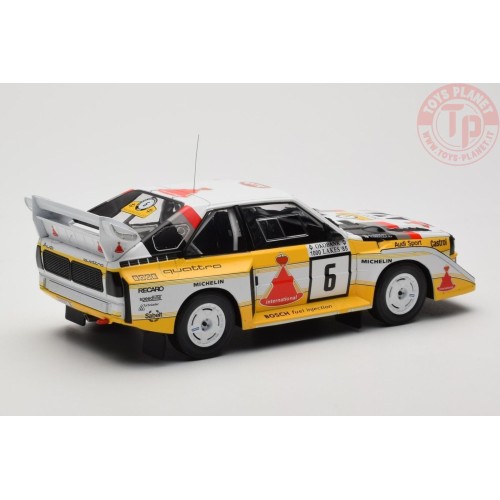 AUDI SPORT QUATTRO S1 E2 N.6 1000 LAKES RALLY 1985 MIKKOLA/HERTZ 1:18 IXO 18RMC161B IXO MODELS