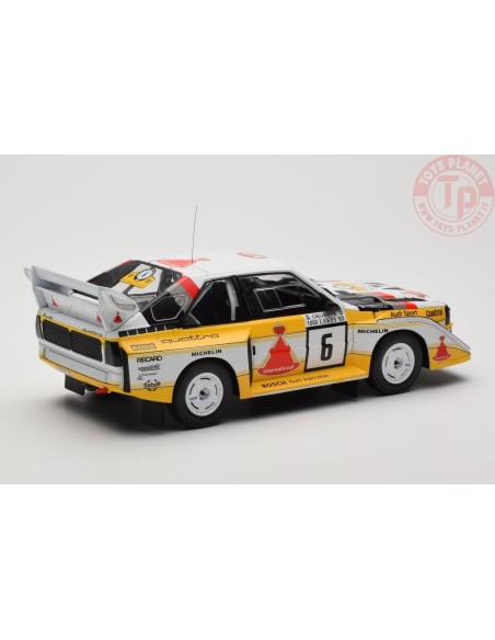 AUDI SPORT QUATTRO S1 E2 N.6 1000 LAKES RALLY 1985 MIKKOLA/HERTZ 1:18 IXO 18RMC161B IXO MODELS