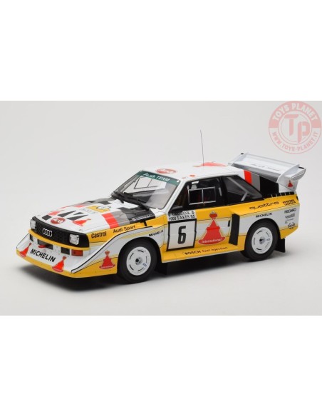 AUDI SPORT QUATTRO S1 E2 N.6 1000 LAKES RALLY 1985 MIKKOLA/HERTZ 1:18 IXO 18RMC161B IXO MODELS