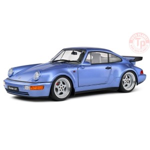 PORSCHE 911 964 TURBO COUPE 1990 MET.LIGHT BLUE 1:18 SL1803408 SOLIDO