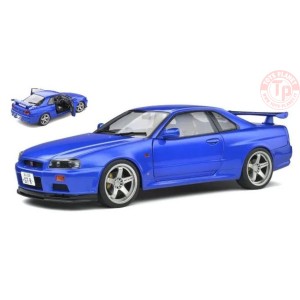 NISSAN SKYLINE GT-R (R34) COUPE 1999 BLUE 1:18 SL1804306 SOLIDO