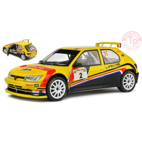 PEUGEOT 306 MAXI N 2 RALLY EIFEL FESTIVAL 2022 T.NEUVILLE-A.CORNET 1:18 SL1808304 SOLIDO