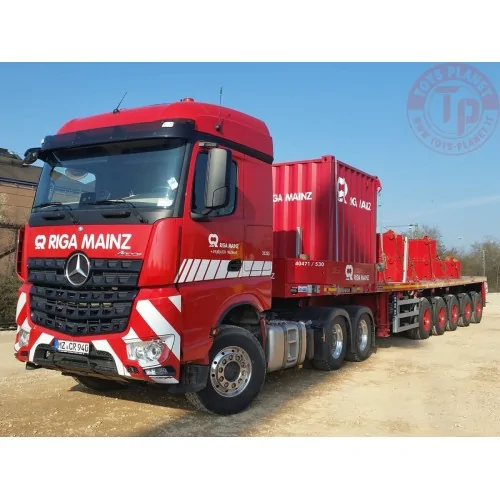 MERCEDES-BENZ AROCS MP4 STREAM SPACE 6X4 BALLAST TRAILER - 5 AXLE RIGA MAINZ WSI 01-4190 WSI MODELS
