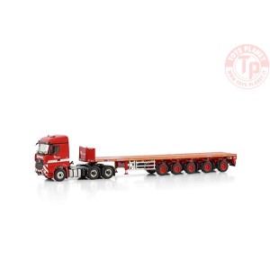 MERCEDES-BENZ AROCS MP4 STREAM SPACE 6X4 BALLAST TRAILER - 5 AXLE RIGA MAINZ WSI 01-4190 WSI MODELS